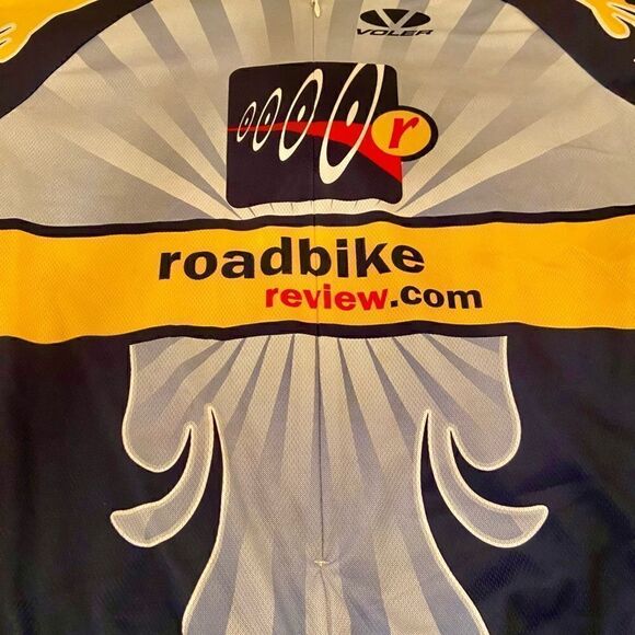 VOLVER Road Biking Shirt Size XL Navy/Yellow/Gry - Picture 9 of 10